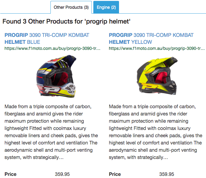 v12 search results layout